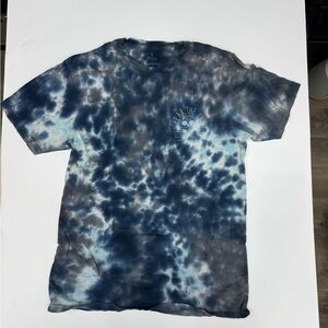 Roark Men's Custom Tie-Dye T-Shirt - Blue and White- fear the sea - medium